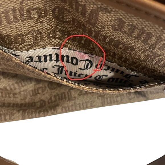Juicy Couture Purse in Chestnut Chino With Signature Logo - Picture 11 of 12